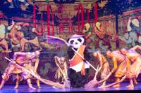“Panda!” has Olympican pedigree and Olympic-quality talent. And, it has many guys dressed as pandas. 